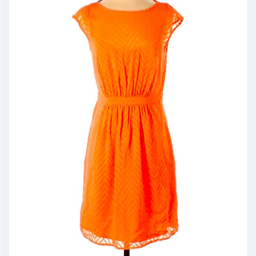 J. Crew Neon Orange Dress
